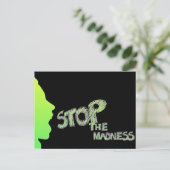 Carte Postale Arrêtez la folie (Debout devant)