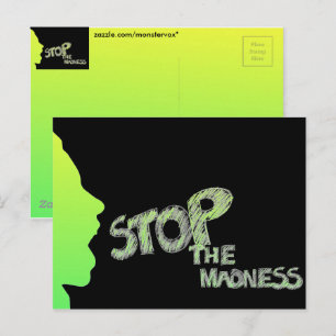 Carte Postale Arrêtez la folie