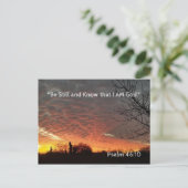 Carte Postale Arrêtez-vous et sachez que je suis Dieu (Debout devant)