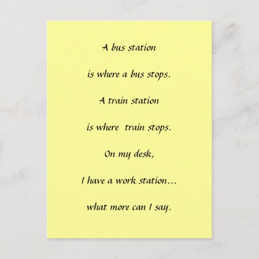 Carte Postale Arrêts de travail (Devant)