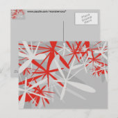 Carte Postale Arrière - plan Abstrait (Devant / Derrière)
