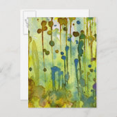 Carte Postale arrière - plan abstrait (Devant / Derrière)