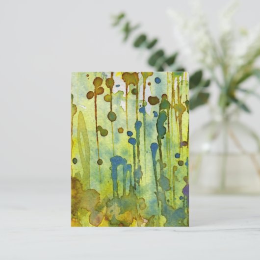 Carte Postale arrière - plan abstrait (Debout devant)