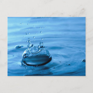 Carte Postale Arrière - plan Abstrait de gouttelettes d'eau