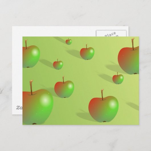 Carte Postale Arrière - plan Apple (Devant / Derrière)