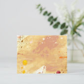 Carte Postale arrière - plan aquarelle (Debout devant)