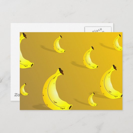 Carte Postale Arrière - plan banane (Devant / Derrière)
