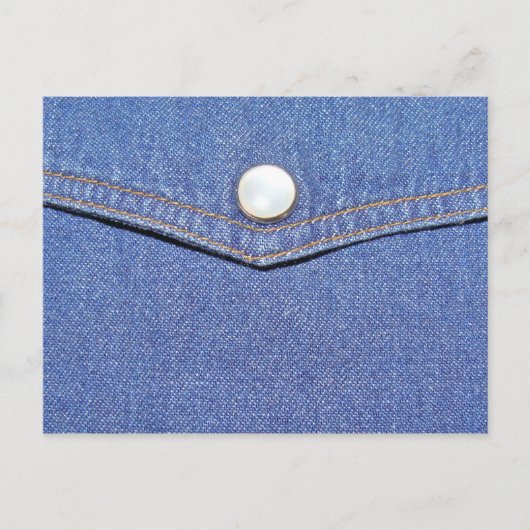 Carte Postale Arrière - plan Blue Jeans Pocket Denim (Devant)