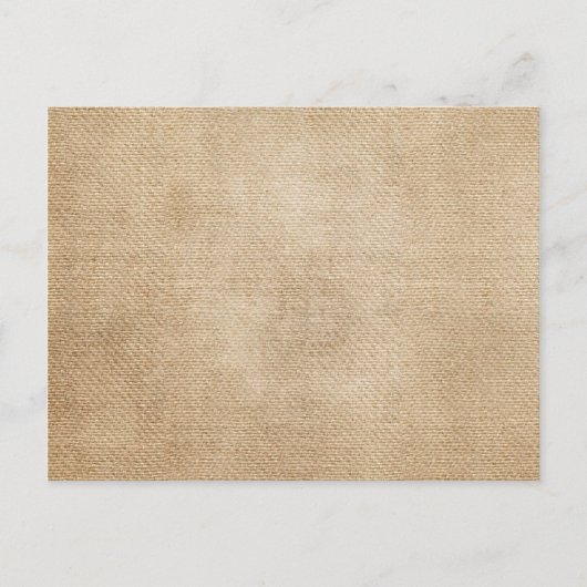 Carte Postale Arrière - plan Burlap (Devant)