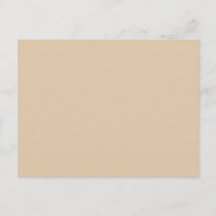 Carte Postale Arrière - plan couleur beige beige et solide pour 