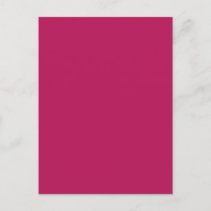 Carte Postale Arrière - plan couleur Fuchsia Magenta rose solide