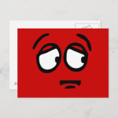 Carte postale Arrière - plan Customisée Emoticon (Devant / Derrière)