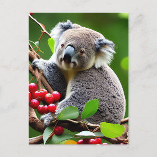 Carte postale arrière - plan Cute Koala Bear