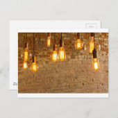 Carte Postale Arrière - plan d'ampoules (Devant / Derrière)