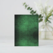Carte Postale Arrière - plan Dark Grunge - Vert (Debout devant)