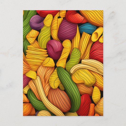 Carte Postale Arrière - plan d'art pasta (Devant)