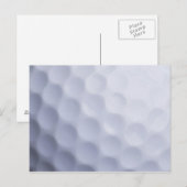 Carte Postale Arrière - plan de balle de golf Modèle Customisé (Devant / Derrière)