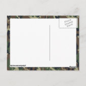 Carte Postale Arrière - plan de Camouflage de forêt militaire (Dos)