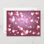 Carte Postale arrière - plan de coeur (Devant / Derrière)
