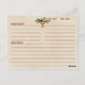 Carte Postale Arrière - plan de couleur d'aquarelle rouge orneme (Dos)