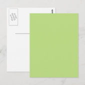 Carte Postale Arrière - plan de couleur personnalisée Pastel Lig (Devant / Derrière)