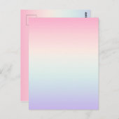 Carte Postale Arrière - plan de dégradé pâle (Devant / Derrière)