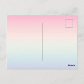 Carte Postale Arrière - plan de dégradé pâle (Dos)