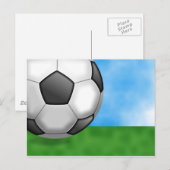 Carte Postale Arrière - plan de football (Devant / Derrière)