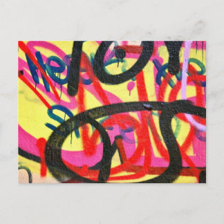 Carte Postale arrière - plan de graffiti abstrait