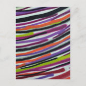 Carte Postale arrière - plan de lignes abstraites (Devant)