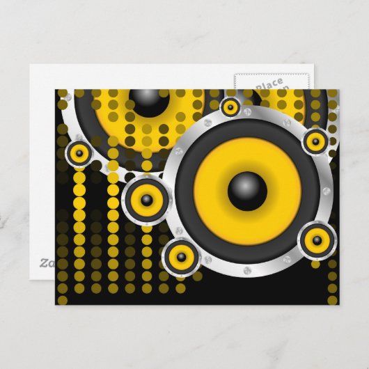 Carte Postale Arrière - plan de parti (Devant / Derrière)