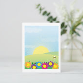 Carte Postale Arrière - plan de printemps (Debout devant)