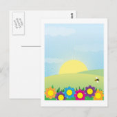 Carte Postale Arrière - plan de printemps (Devant / Derrière)