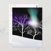 Carte Postale Arrière - plan d'hiver (Devant / Derrière)