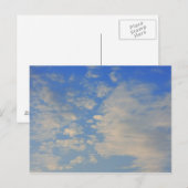 Carte Postale Arrière - plan du ciel bleu. (Devant / Derrière)