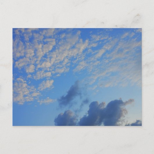 Carte Postale Arrière - plan du ciel bleu. (Devant)