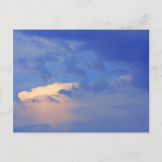 Carte Postale Arrière - plan du ciel bleu. (Devant)