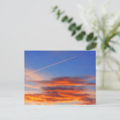 Carte Postale Arrière - plan du ciel coloré. (Debout devant)