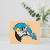 Carte Postale Arrière - plan du profil Wonder Woman (Debout devant)