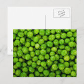 Carte Postale Arrière - plan Green Peas (Devant / Derrière)