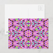 Carte Postale Arrière - plan Kaleidoscope (Devant / Derrière)