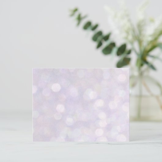 Carte Postale Arrière - plan - Lumières Lavender Bokeh (Debout devant)