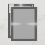 Carte Postale Arrière - plan métallique en acier (Devant / Derrière)