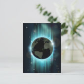 Carte Postale arrière - plan mondial Abstrait (Debout devant)