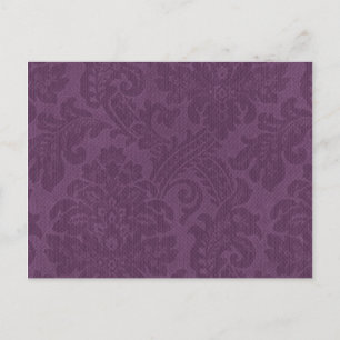 Carte Postale Arrière - plan Motif DAmasks violet