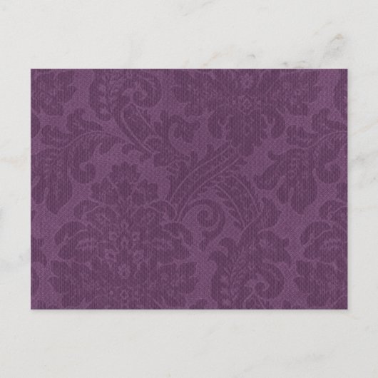 Carte Postale Arrière - plan Motif DAmasks violet (Devant)