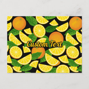 Carte Postale Arrière - plan orange