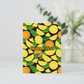 Carte Postale Arrière - plan orange (Debout devant)