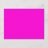 Carte Postale Arrière - plan rose chaud solide (Devant)