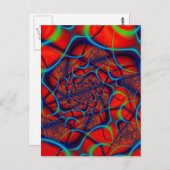 Carte Postale Arrière - plan rouge (Devant / Derrière)